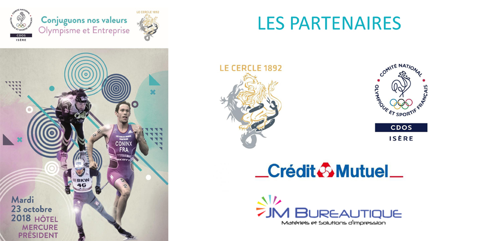 Partenaires soirée Conjuguons nos valeurs Olympisme et Entreprise Partenaires soirée Conjuguons nos valeurs Olympisme et Entreprise