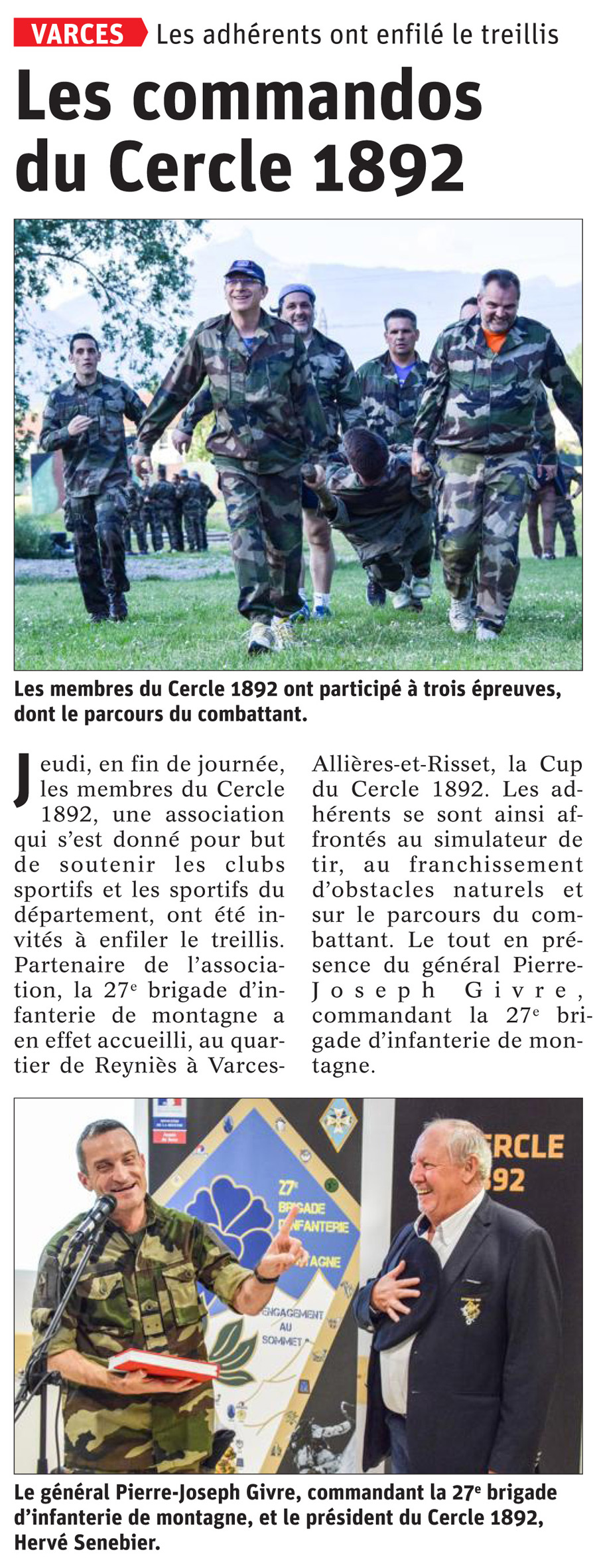 Article les commandos du Cercle Article les commandos du Cercle